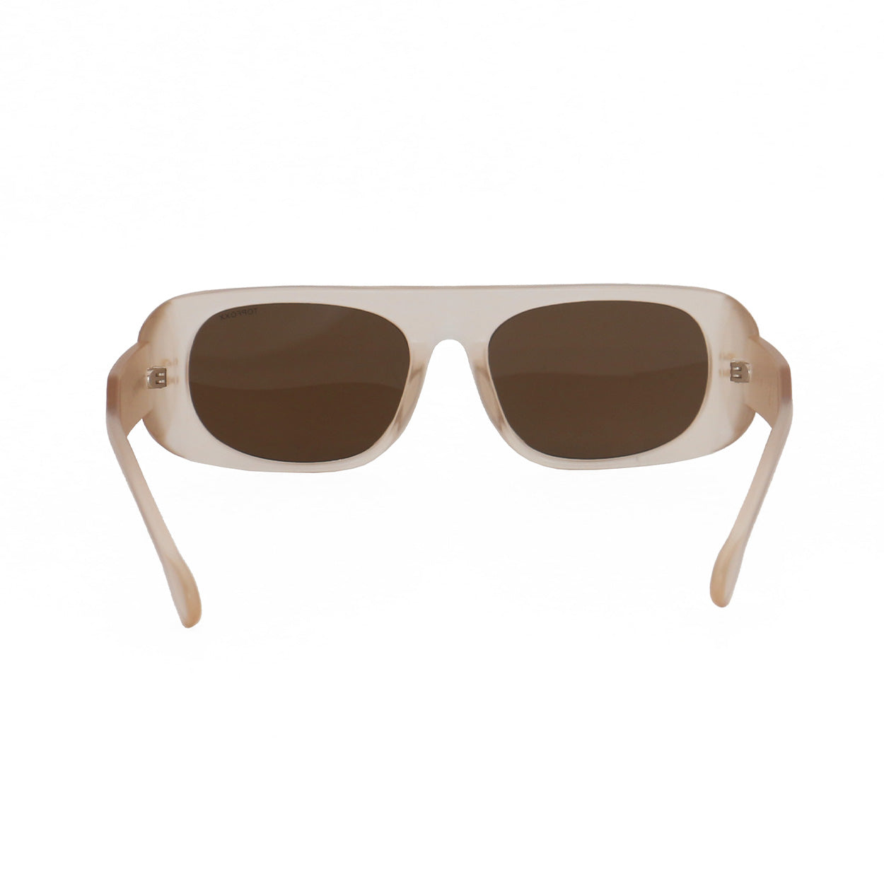 Claim It Clear Brown Sunglasses Sleek Rectangular Frame