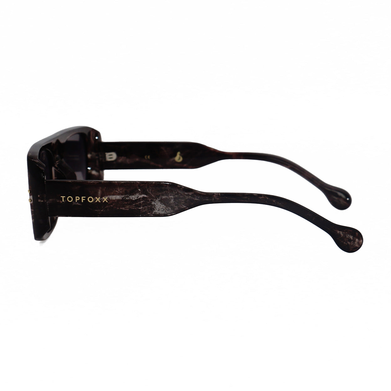Claim It Black Tortoise Sunglasses With Gold Detailing