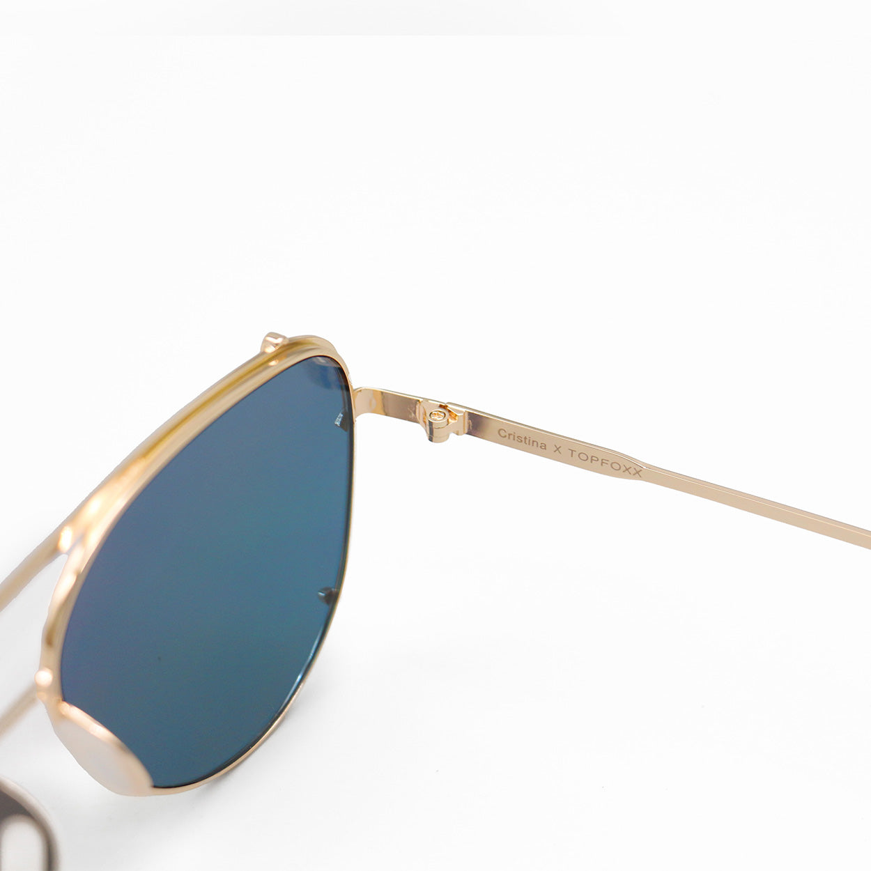 Cristina Tangle Free Mirrored Pink Aviator Sunglasses