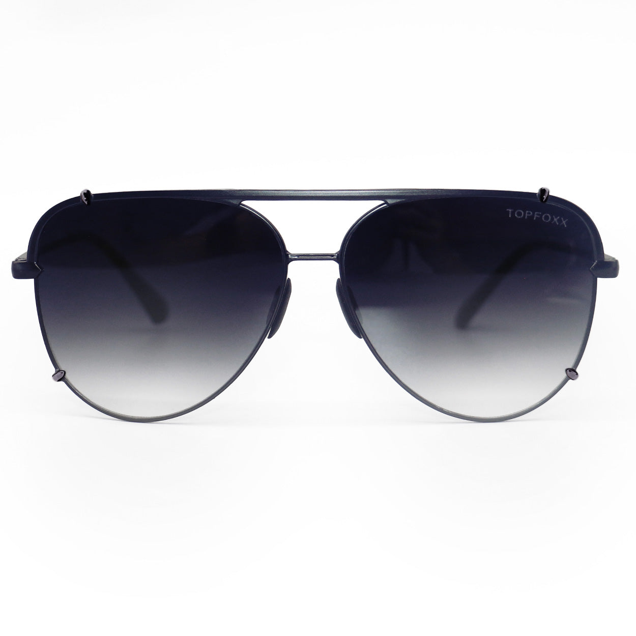 Cristina Tangle Free Faded Black Aviator Sunglasses