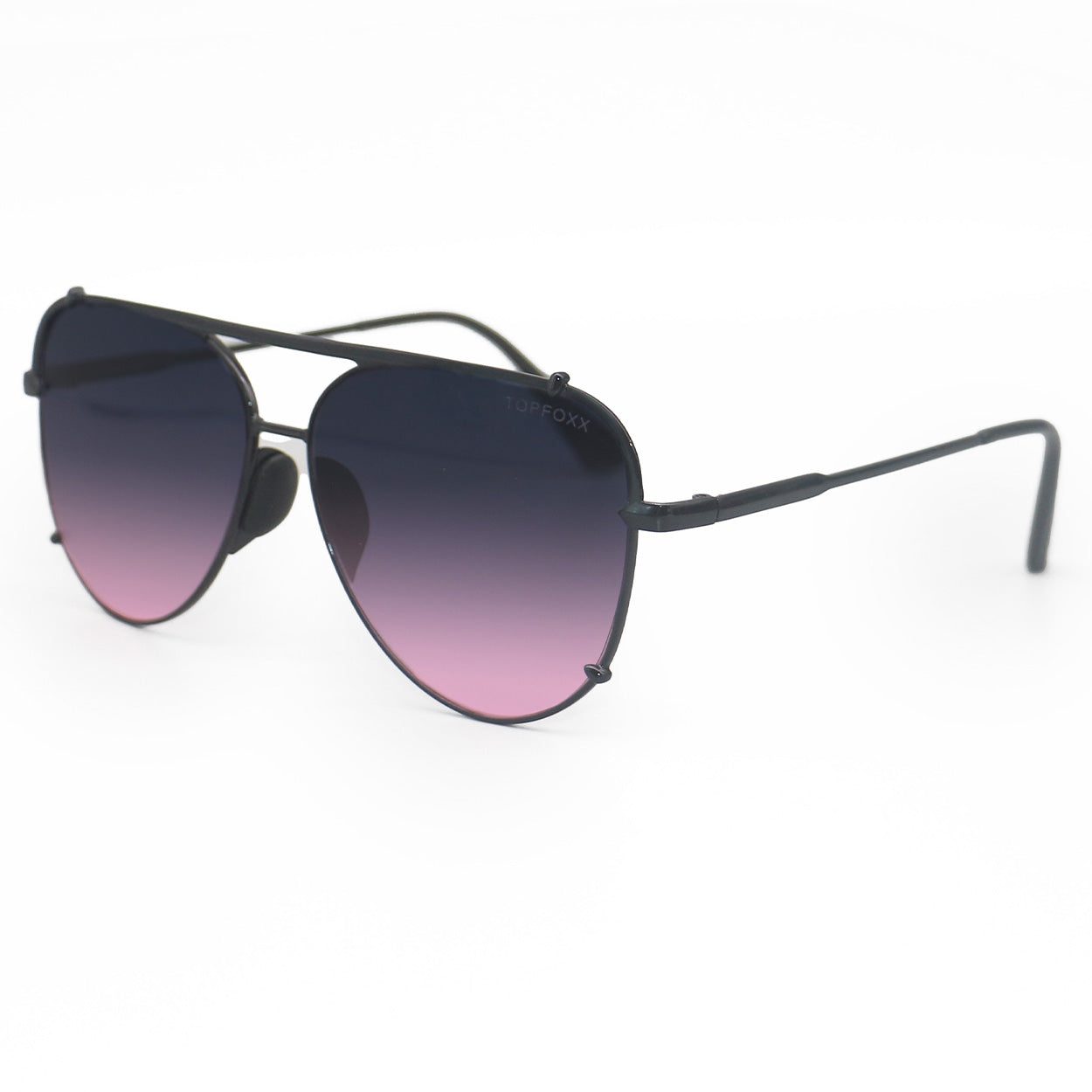 Cristina Tangle Free Aviator Sunglasses Faded Purple Pink