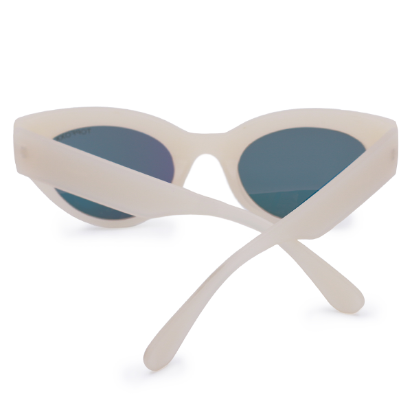 Elizabeth Rosegold Oval Cat Eye Sunglasses For Small Faces