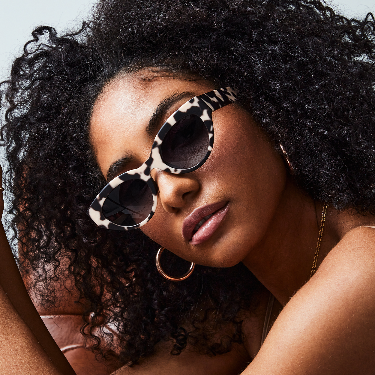 Elizabeth Blonde Tortoise Sunglasses Cat Eye For Small Faces