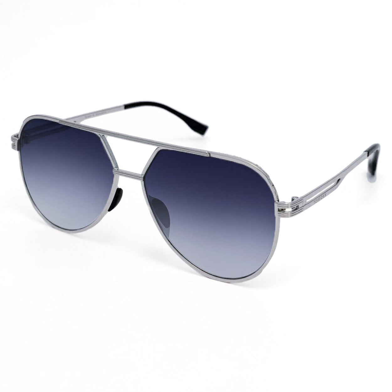 Untangled X Emily Tangle Free Faded Blue Aviator Sunglasses