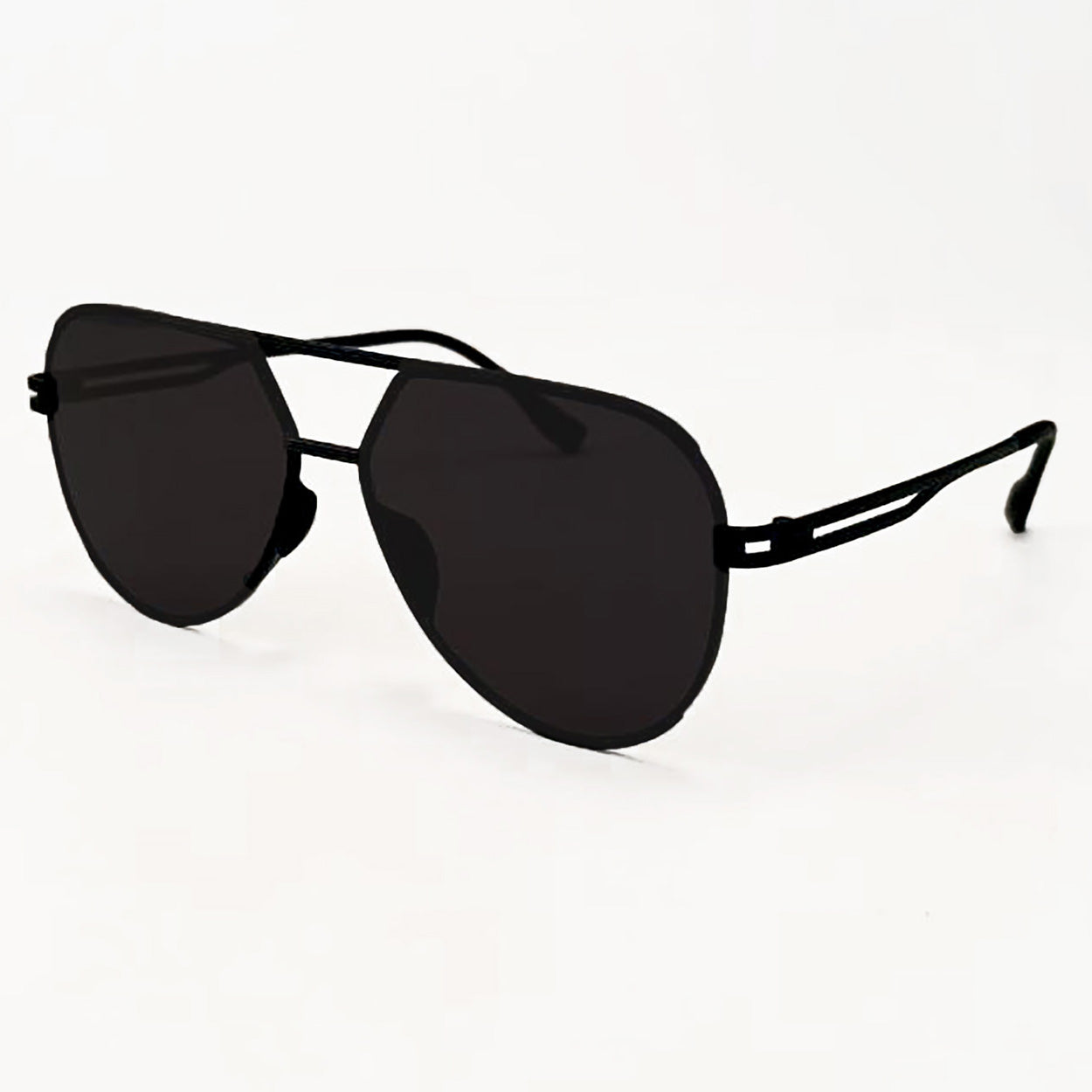 Untangled X Emily Black Aviator Sunglasses Tangle Free
