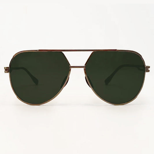 Untangled Emily Rose Olive Aviator Sunglasses Tangle Free
