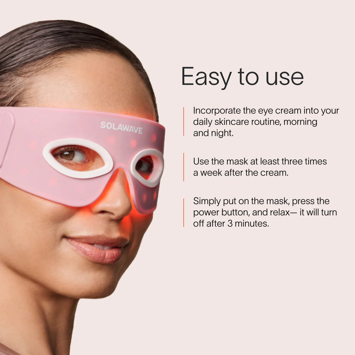 Solawave Eye Recovery Pro Kit Brightens Dark Circles