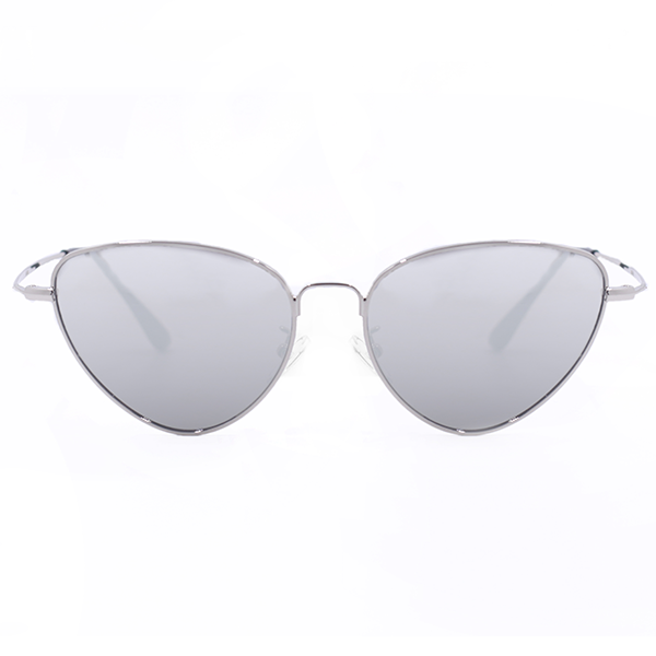 Felina Silver Cat Eye Sunglasses Luxurious Frame TopFoxx