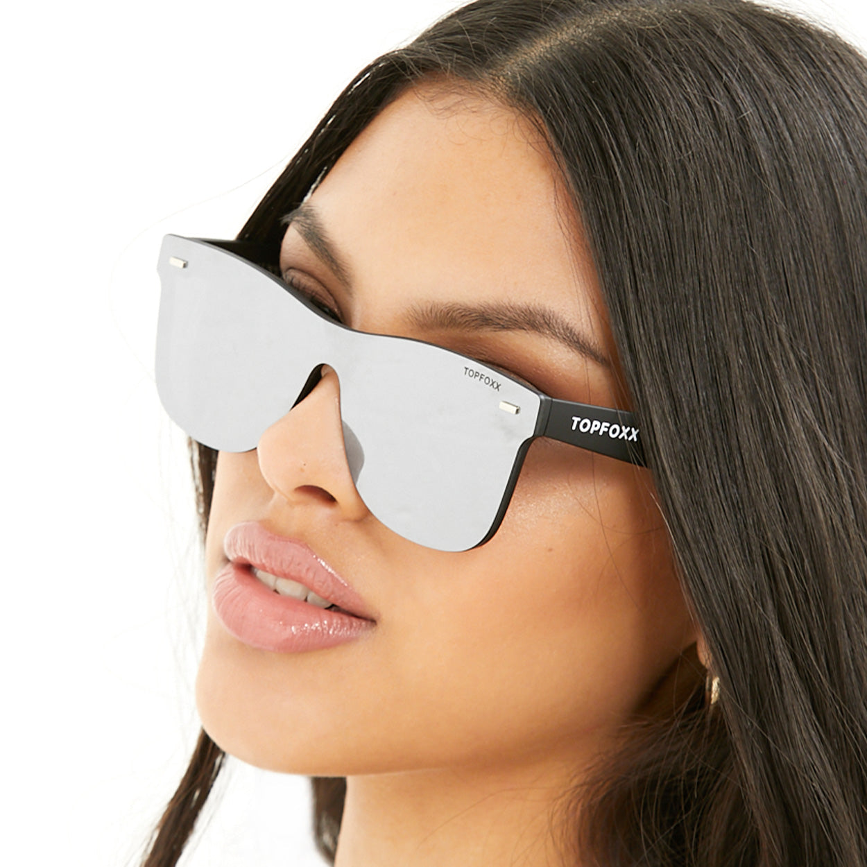 Sustainable Future Wife Silver Square Wayfarer Sunglasses