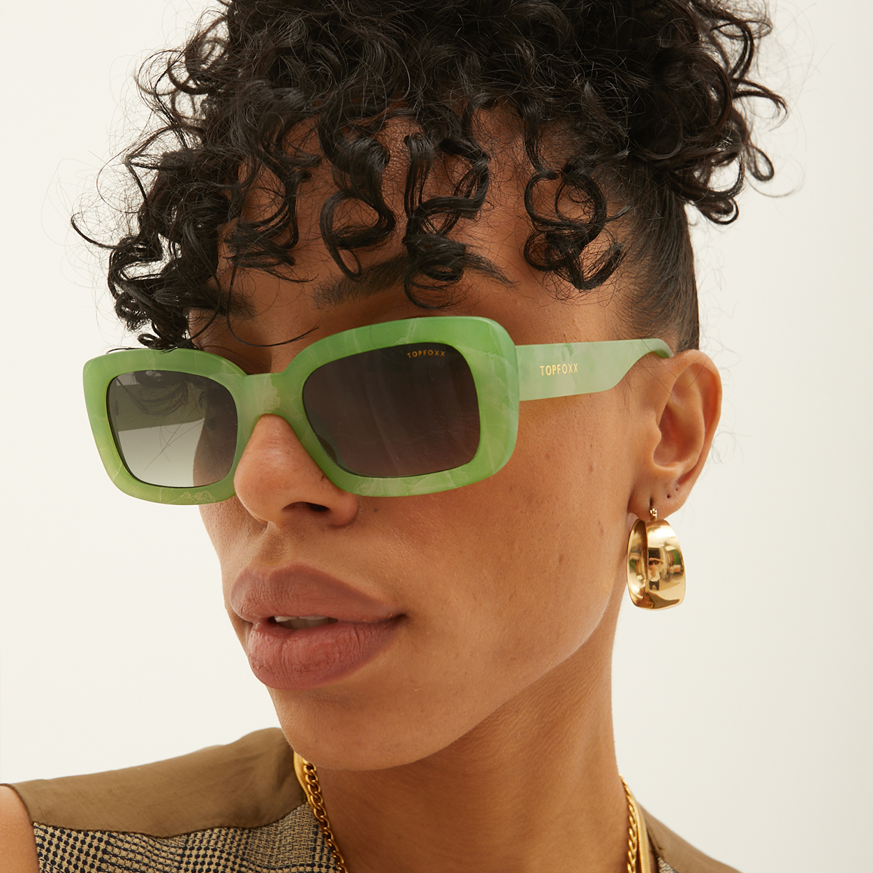 Gigi Green Matcha Eco Friendly Eyewear By TopFoxx Brand