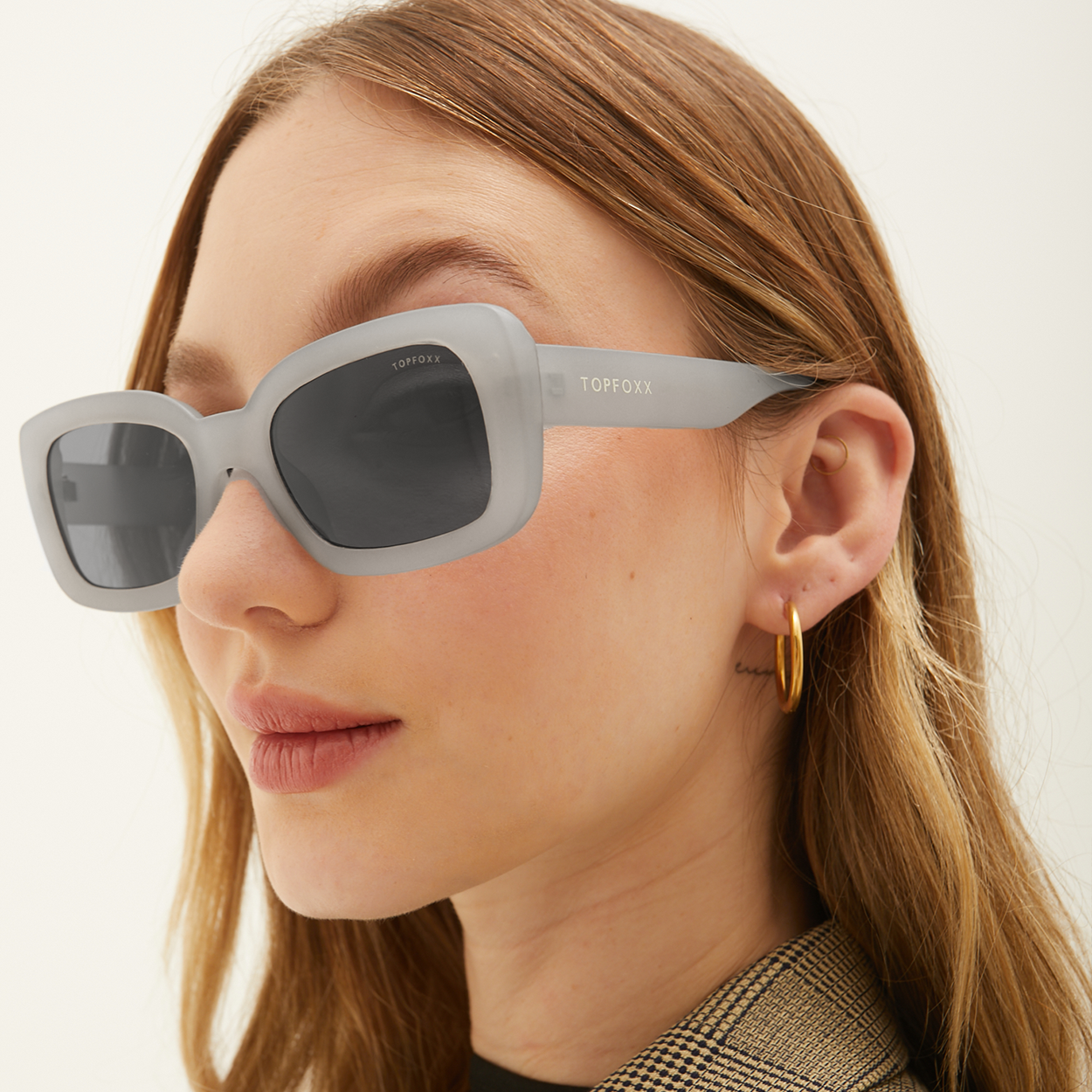 Gigi Frosty Grey Eco Friendly Recycled Eyewear Frames