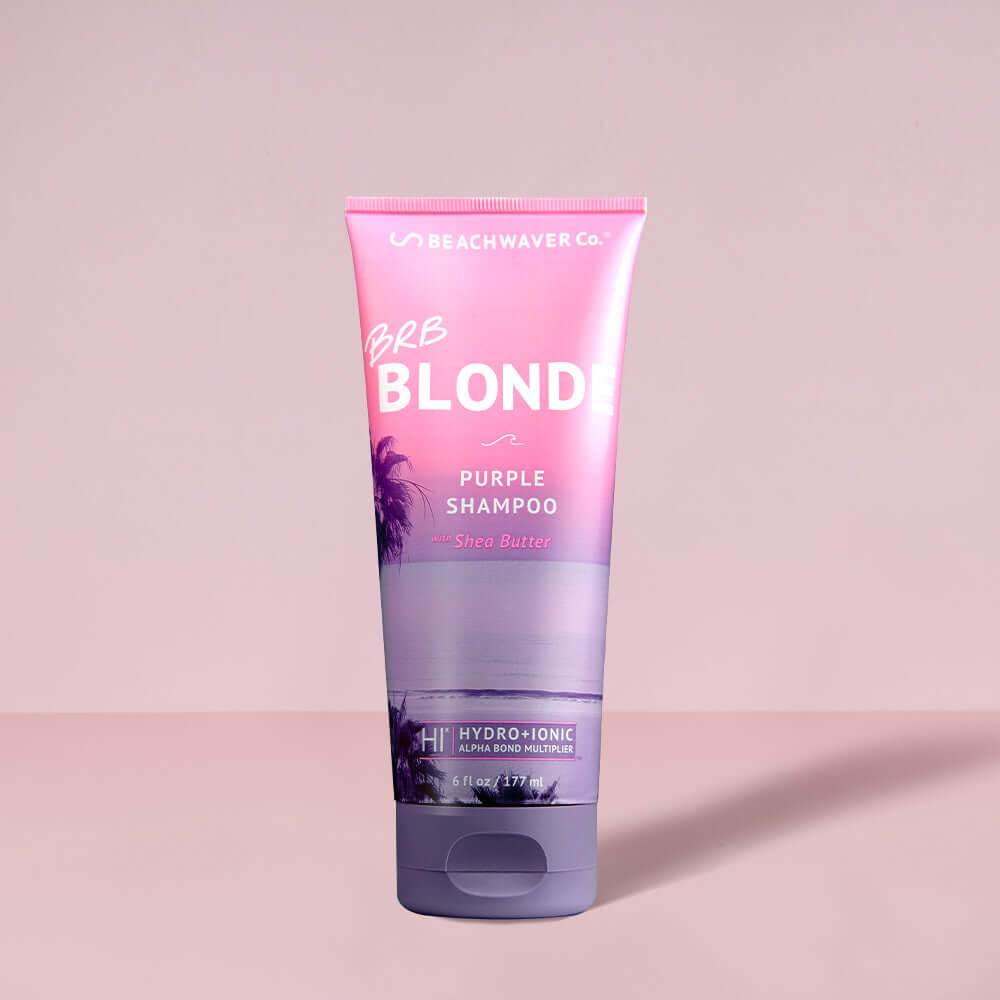 Champú rubio morado BRB para tonos latón con monoï de Tahití