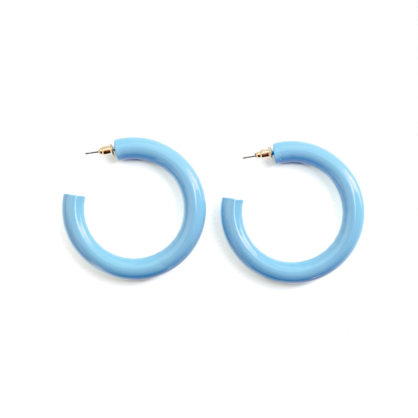 Aro de resina The Color Hoop, color azul y naranja, 2 pulgadas de diámetro