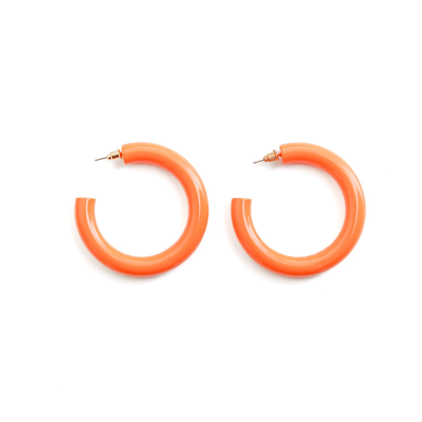 Aro de resina The Color Hoop, color azul y naranja, 2 pulgadas de diámetro