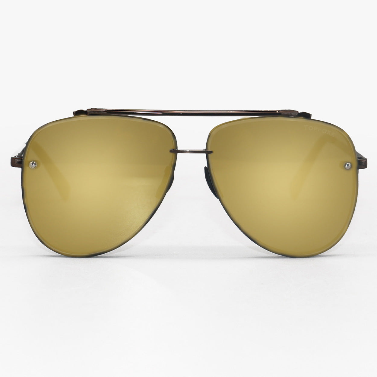 Luna Tangle Free Copper Aviator Sunglasses Stylish Comfort