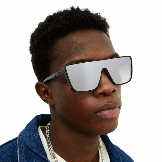 Sustainable Rayz Chrome Limited Edition Squared Sunglasses