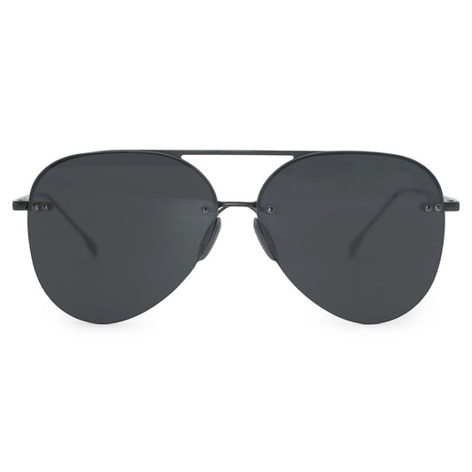 Smaller Megan 2 Jet Black Tangle Free Aviator Sunglasses