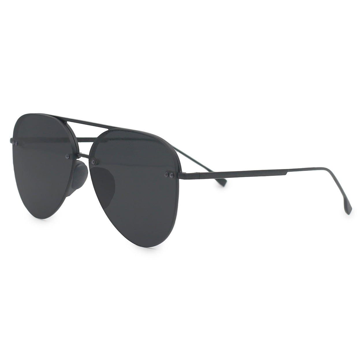 Smaller Megan 2 Jet Black Tangle Free Aviator Sunglasses