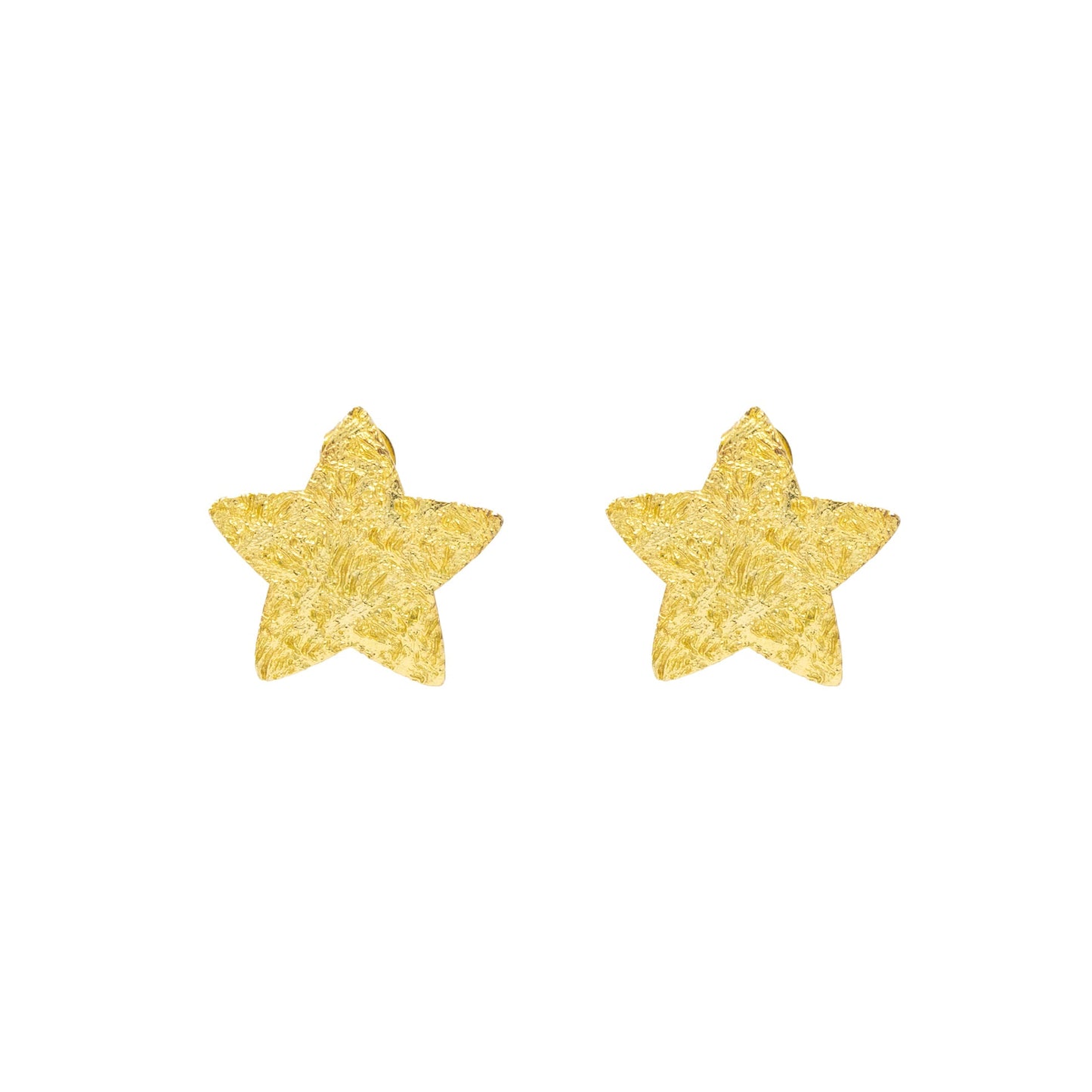 Colgante de estrella de latón bañado en oro con diseño de estrella de 1 pulgada