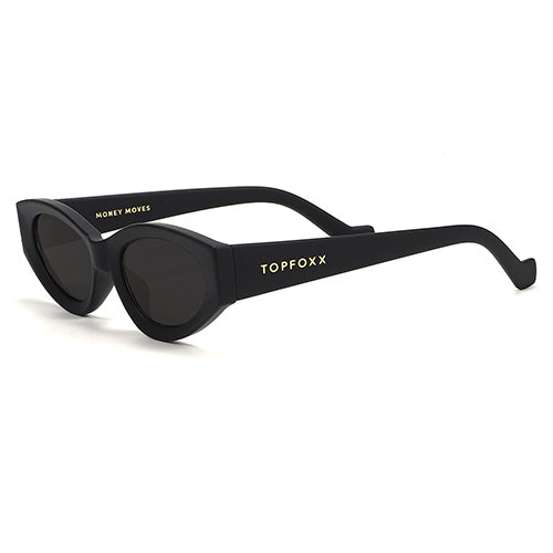 Kat X Money Moves Black Cateye Sunglasses Collaboration