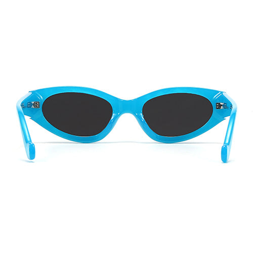 Kat X Money Moves Blue Cateye Sunglasses Limited Edition