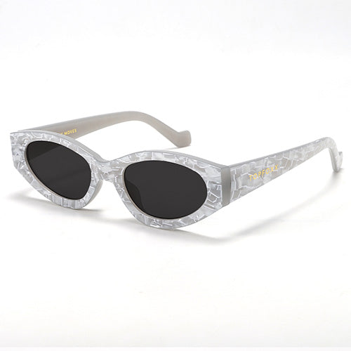 Kat X Money Moves Silver Cateye Sunglasses By TopFoxx