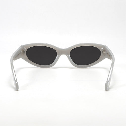 Kat X Money Moves Silver Cateye Sunglasses By TopFoxx