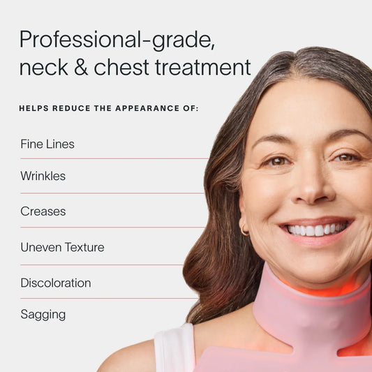 Neck and Chest LED Mask with LightBoost Cream Kit Bundle