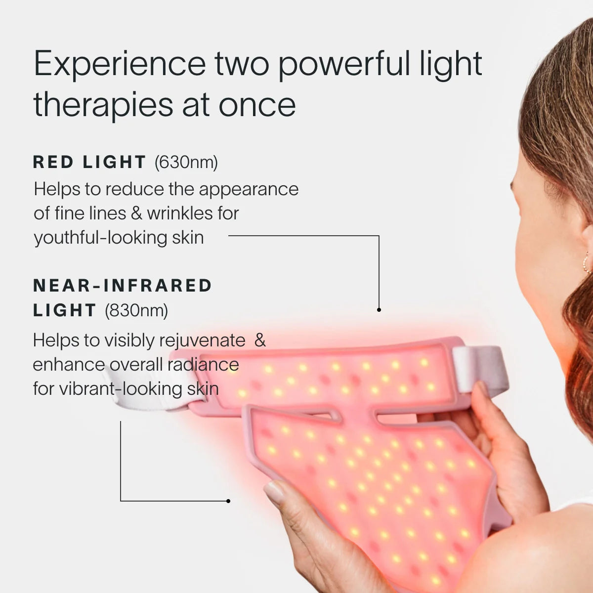 Neck and Chest LED Mask with LightBoost Cream Kit Bundle