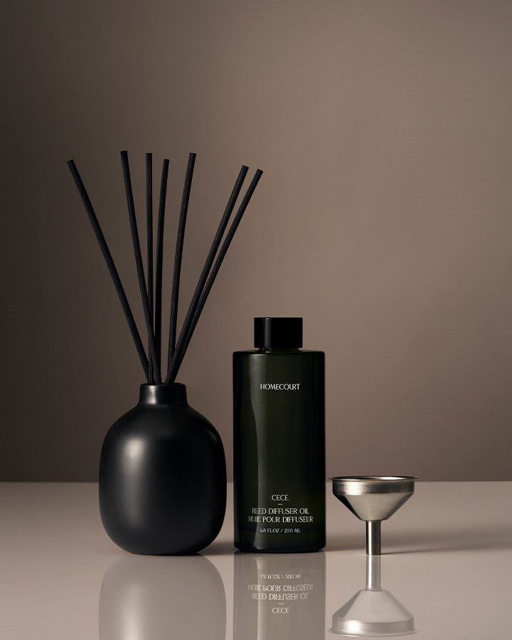 Homecourt Fragrance Reed Diffuser Matte Black Ceramic