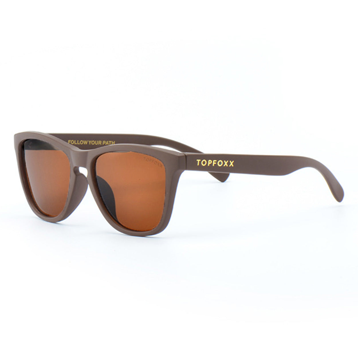 Rise Up Brown Polarized Sunglasses Buoyant Unisex Light