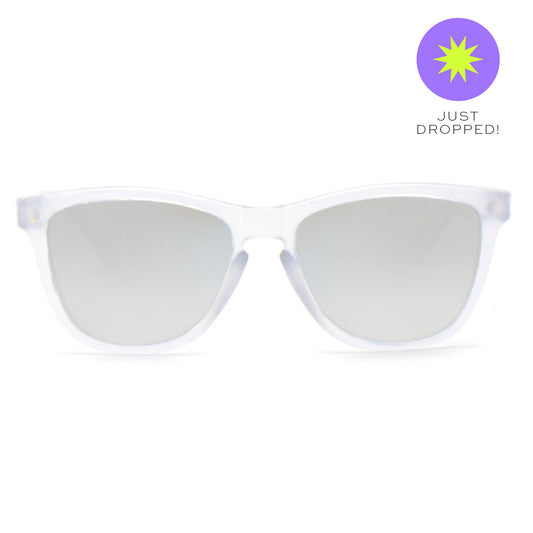 Rise Up Revo Mirrored Silver Polarized Unisex Sunglasses