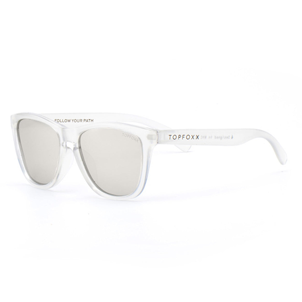 Rise Up Revo Mirrored Silver Polarized Unisex Sunglasses