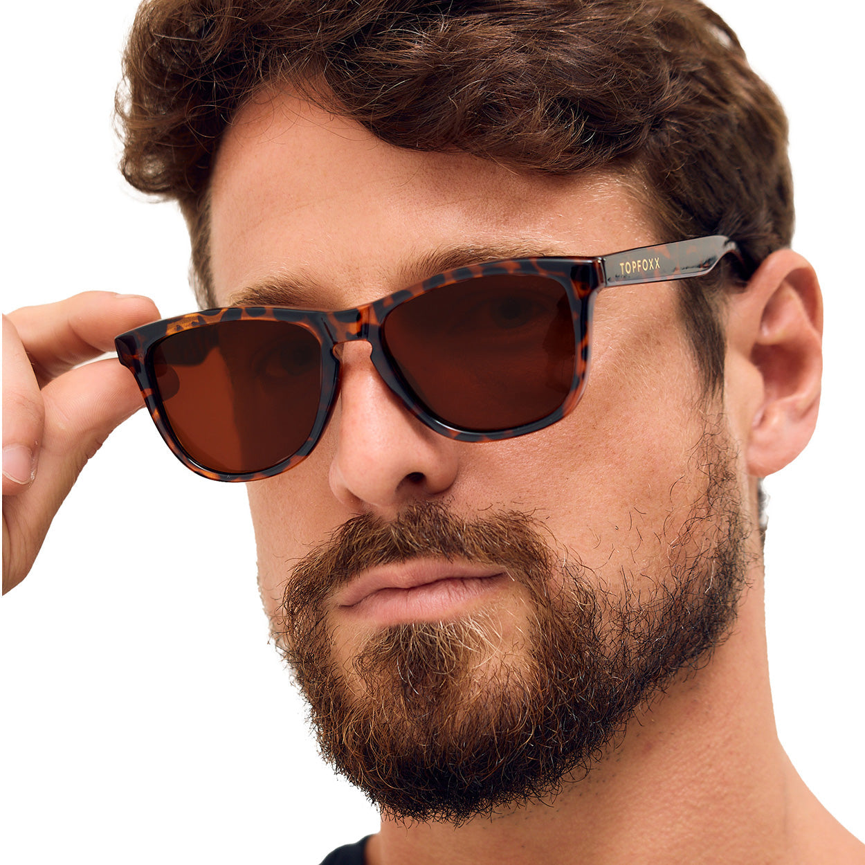 Rise Up Tortoise Polarized Floating Sunglasses by TopFoxx