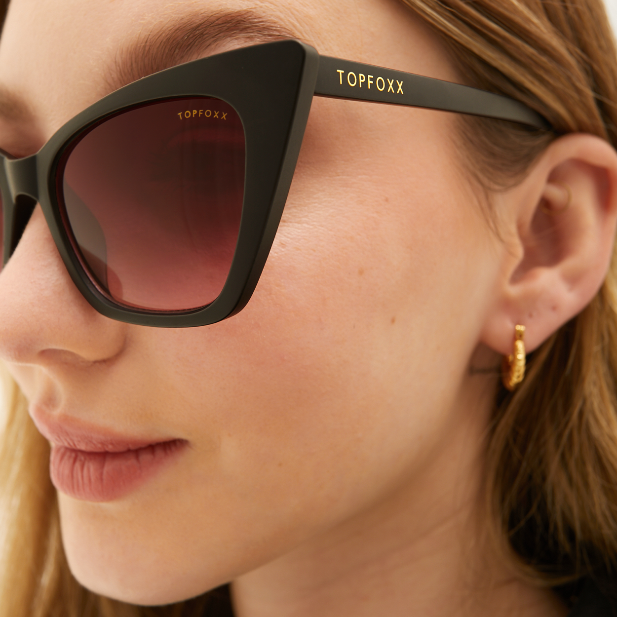 Nature Sunset Sahara Cat Eye Sunglasses Gradient Lenses