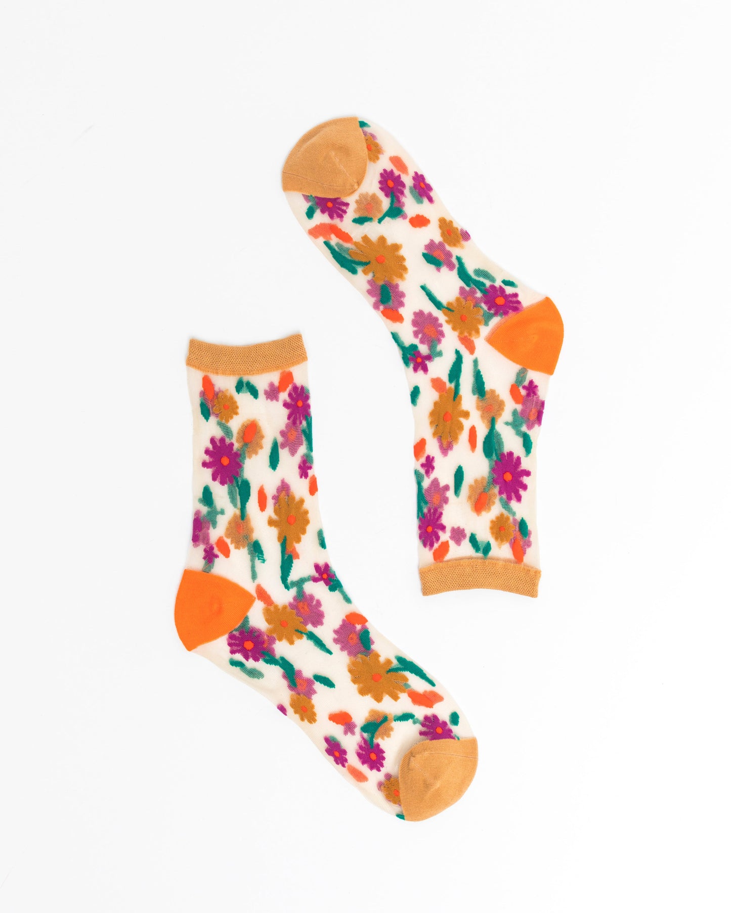 Floral Bundle 2 Three Floral Sheer Socks Pack