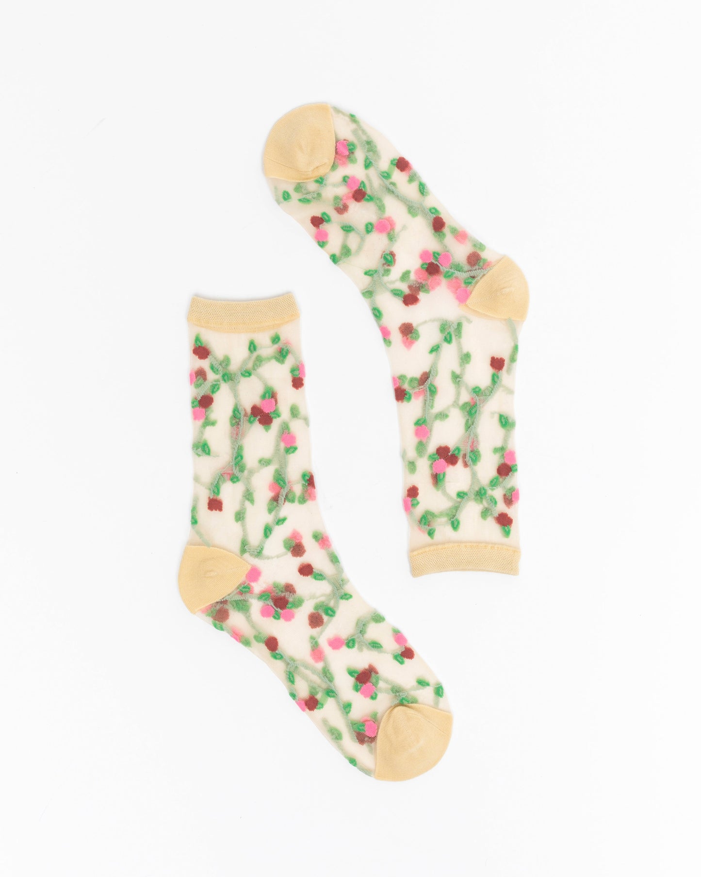 Floral Bundle 2 Three Floral Sheer Socks Pack