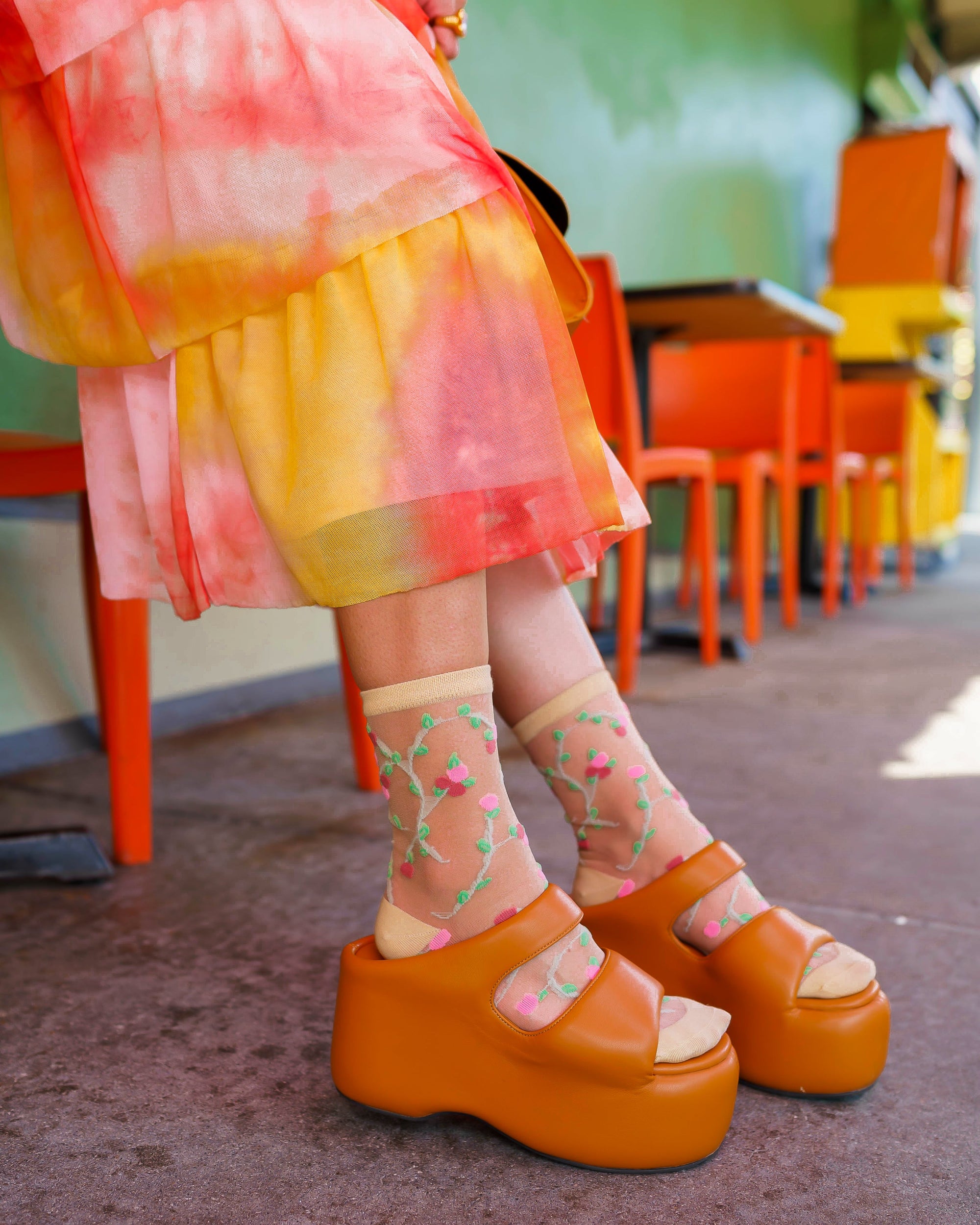 Floral Bundle 2 Three Floral Sheer Socks Pack