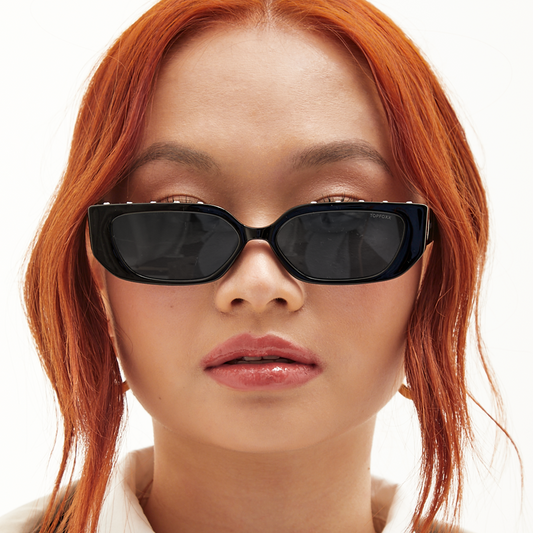 Sparkle In Your Eye Black Glasses With Crystal Rhinestones