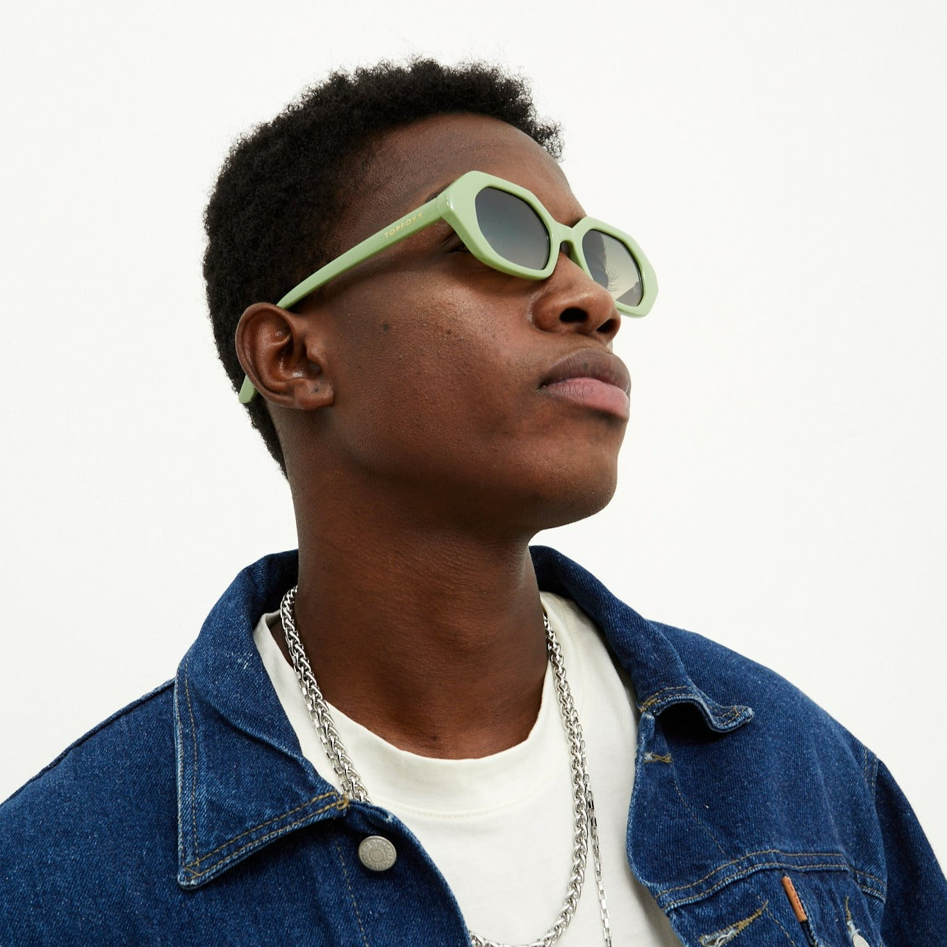 Came To Win Green Geometric Unisex Sunglasses Collection