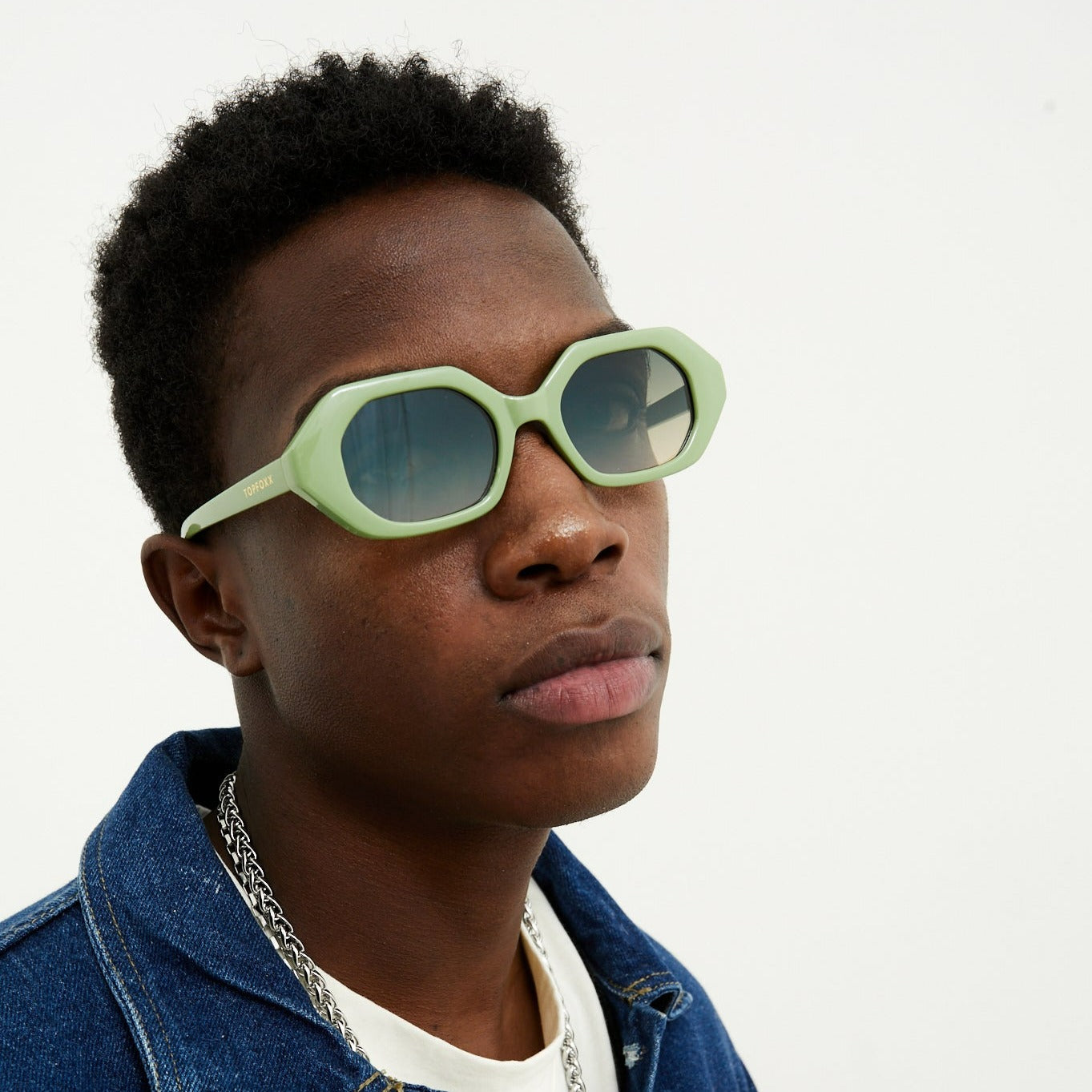 Came To Win Green Geometric Unisex Sunglasses Collection