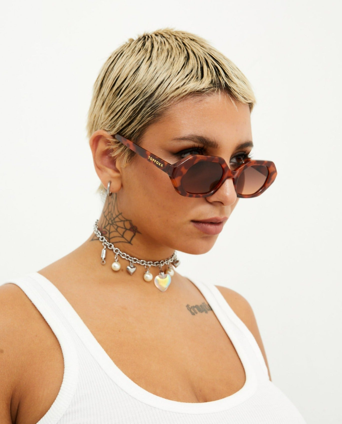 Came to Win Tortoise Geometric Unisex Sunglasses Bold Style