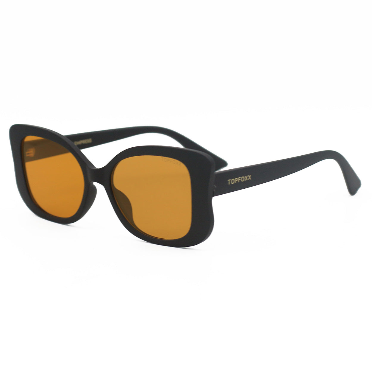 Empress Black And Yellow Oversized Butterfly Sunglasses