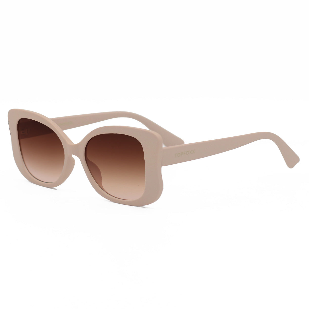 Empress Beige Oversized Butterfly Sunglasses Unisex Fashion