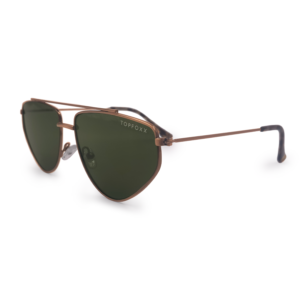 Hasta La Vista Dark Green Geometric Cat Eye Sunglasses