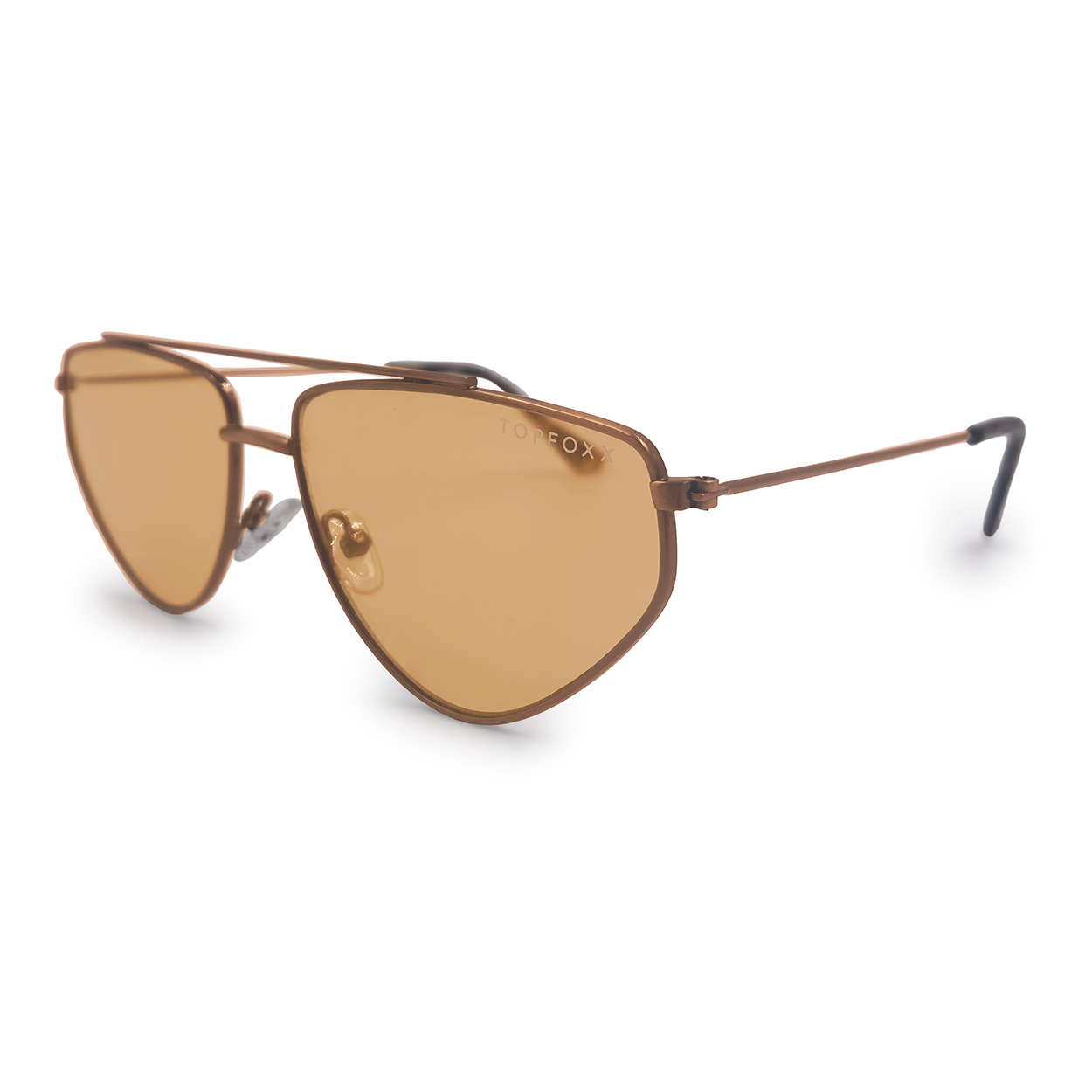 Hasta La Vista Yellow Geometric Cat Eye Aviator Sunglasses