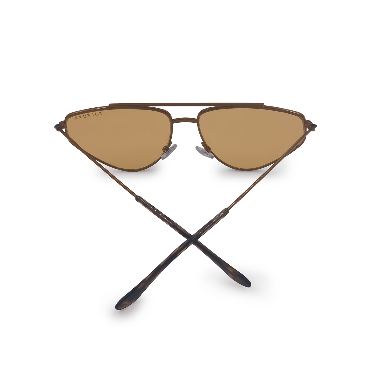 Hasta La Vista Yellow Geometric Cat Eye Aviator Sunglasses