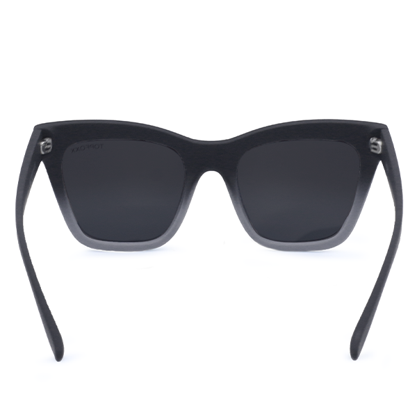 Cosmo Black And Grey Sunglasses Square Cat Eye Matte