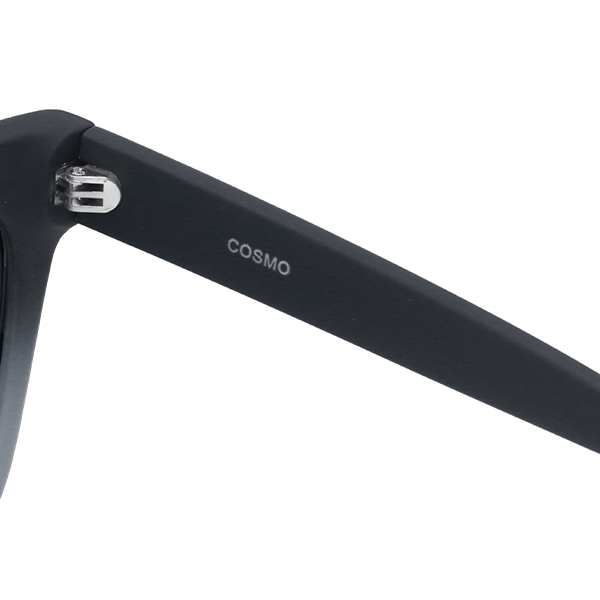 Cosmo Black And Grey Sunglasses Square Cat Eye Matte
