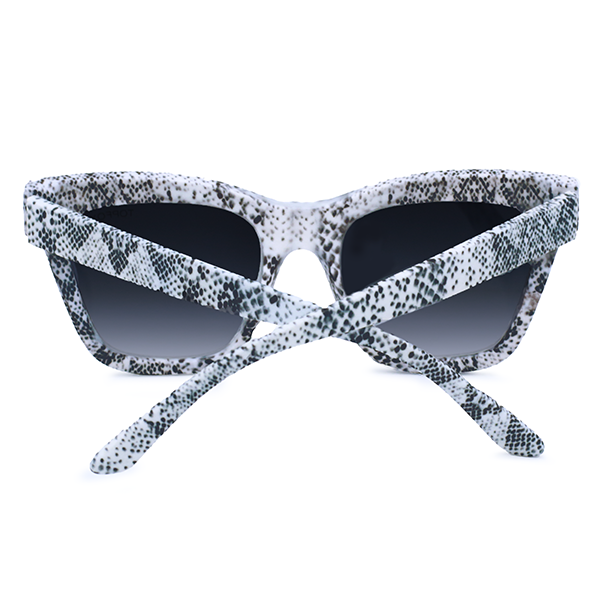 Cosmo Snake Cat Eye Sunglasses Oversize Matte Rubber Finish